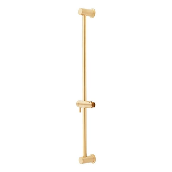 Open Box Signature Hardware 476856 Contemporary Slide Bar for Hand Shower, Brushed Gold