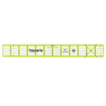 Omnigrid Neon Rectangle Ruler, 1-1/2" x 12"