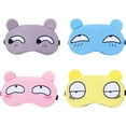 thumbnail image 1 of 4pcs Cute Sleeping Blindfold Soft Fluffy Cover Eye Blindfold Shield Travel Sleeping For Eye Mask Kids Sleep Mask, 1 of 5