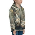 thumbnail image 5 of Kdxio Forest Meditating White Tiger Pattern Kids Boys Girls Zip Up Hoodie 3D Printed Hooded Sweatshirt Hoody Coat with Pocket 7-12 Y-Medium, 5 of 6