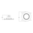 thumbnail image 3 of halo lt560wh6927r lt 5 in. and 6 integrated ceiling light retrofit 2700k warm white 5/6" led recessed trim, 5 inch and 6 inch, 3 of 6
