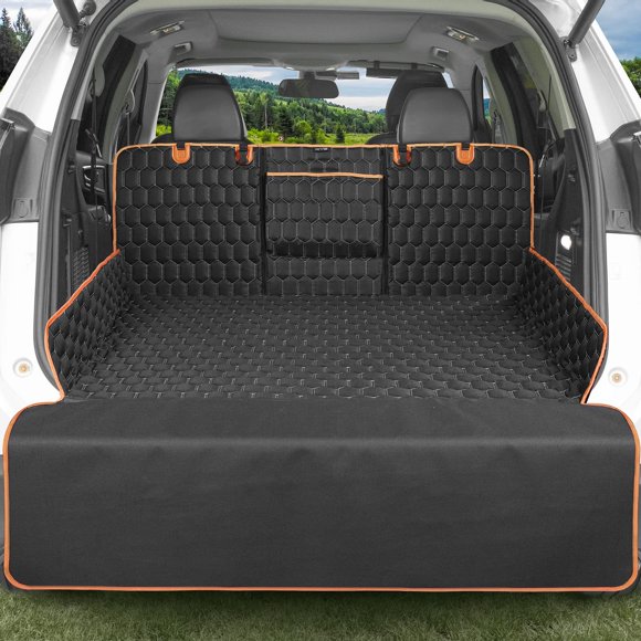 KYG Doublure de Cargaison pour Chien pour VUS avec Pare-Chocs et Protège-Volets, Housse Imperméable pour Coffre pour Animal de Compagnie Surdimensionnée 135x230cm Housse de Cargaison Antidérapante Grande Poche, Univers