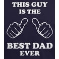 thumbnail image 2 of Old Glory Mens Father's Day This Guy Best Dad Ever Short Sleeve Graphic T Shirt, 2 of 6