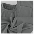 thumbnail image 5 of Men's Corduroy Short Sleeve T-Shirt with Chest Pocket Oversized Casual Pullover Top for Daily Streetwear Men's Casual Tops,Gray,XXL, 5 of 7