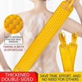 thumbnail image 3 of 3pcs Exfoliating Back Scrubber For Shower, Double-sided Back Scrub Washcloth With Handles For Use In Shower, Body Exfoliator Bath Tool, 3 of 5