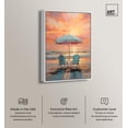 thumbnail image 2 of Sunset Beach View Canvas Glam Coastal Wall Art by Art Remedy, White Frame, 30" x 45", 2 of 7