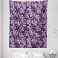 thumbnail image 1 of Watercolor Tapestry, Paintbrush Art of Summer Flowers Branches, Fabric Wall Hanging Decor for Bedroom Living Room Dorm, 5 Sizes, Grey Violet, by Ambesonne, 1 of 1