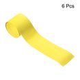thumbnail image 2 of Unique Bargains 43.3' Round Groove Non-Slip PU Tennis Racket Overgrip Tape Wraps Yellow 6 Pack, 2 of 6
