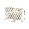 thumbnail image 3 of Linnome Handheld Makeup Bag Portable Handheld Bag Middle Bag High Beauty Small Fresh Lipstick Change Storage Bag in Multicolor, 3 of 6