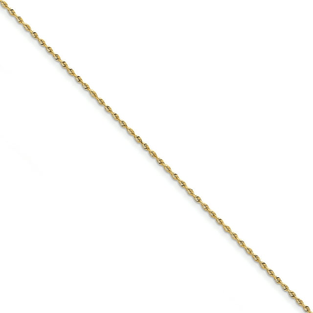 10k Yellow Gold 1.85mm Quadruple Rope Chain Bracelet
