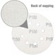 thumbnail image 3 of 150 Pieces Sanding Discs, 125mm Sanding Discs With 8 Holes, Grit 60, 80, 100, 120, 150,180, 240, 320, 400, 600 For Polishing, Rust Removal, Finishing, 3 of 5