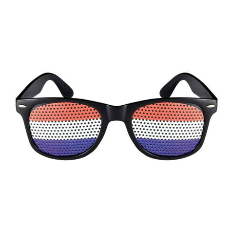 Eyicmarn Football Party Glasses Cutout Flag Print Lightweight Celebration Event Fun Novel Fan Glasses