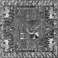 thumbnail image 1 of Ahgly Company Indoor Square Animal Gray Traditional Area Rugs, 3' Square, 1 of 1