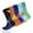 Style 2, variant on 5 Pairs Mens Athletic Socks Elite Basketball Socks-Performance Thick Cushioned Sport Training Running Compression Crew Sock
