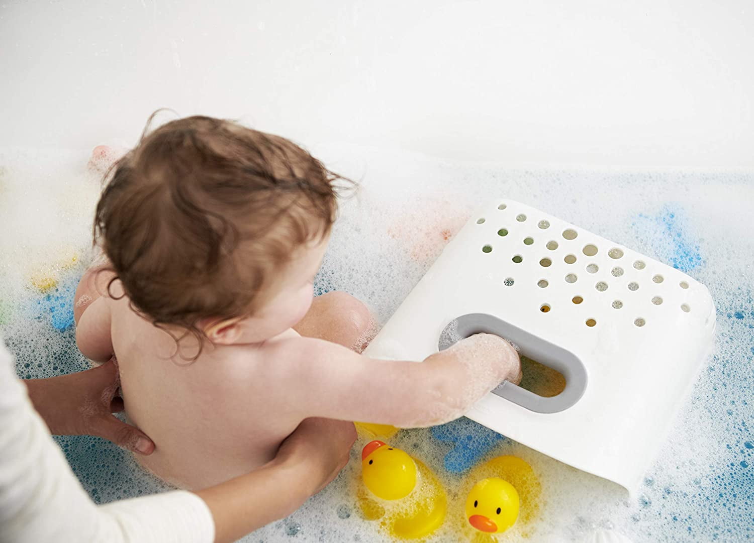 Stand  Bath Toy Storage Bin Gray Pack of 2 for  Nursery