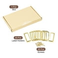 thumbnail image 3 of Unique Bargains 83x30mm Drawer Tag Label Metal Label Holder File Tag Frames Gold Tone 20 Pack, 3 of 6