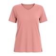 thumbnail image 4 of biudgviw Soft Workout Tops for Women V Neck Short Sleeve Athletic Shirts Side Split Casual Loose Fit Gym Running Tee for Summer, 4 of 5