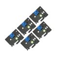 thumbnail image 1 of Label Maker Tape, 5 Pcs Label Maker Ribbon Waterproof Black On Blue  For Label Printing, 1 of 8