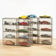 thumbnail image 3 of 1:64 for Hot Wheel Display Box Car Model Toy Cabinet Rack for Hotwheel Cars Diecast Storage Dustproof Display Box B, 3 of 6