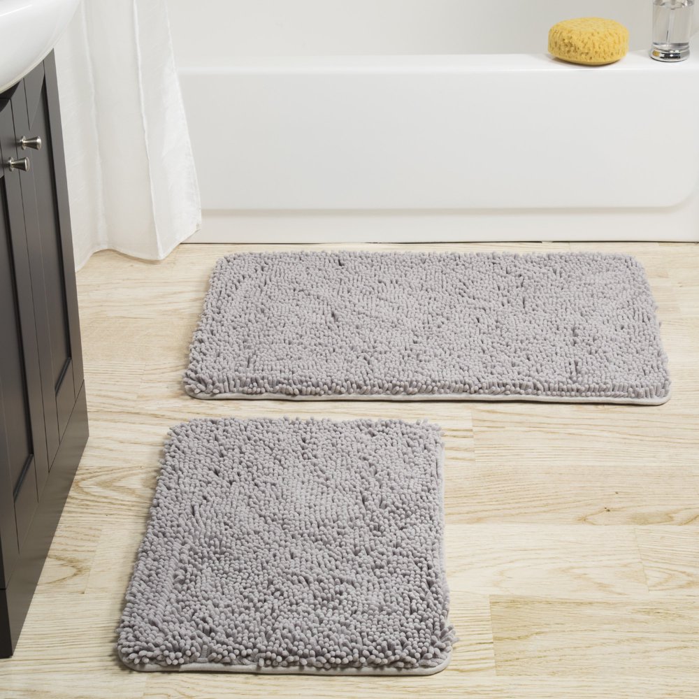 Windsor Home 2piece Memory Foam Shag Bath Mat