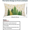 thumbnail image 2 of Green Christmas Lumbar Pillow Covers 12x20 Inch Set of 2 Santa Tree Gold Snowflake Xmas Rectangular Throw Pillows For Couch Winter Holiday Pillow Cases Farmhouse Home Decor For Sofa Porch Outdoor, 2 of 6