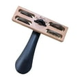 thumbnail image 3 of MERIGLARE 1x Tambourin à Talon Portable Percussion Instrument de Musique Rythme Percussion Pied en Bois avec Enseignes, 3 of 9