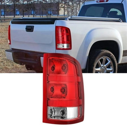 Nilight Taillight Assembly Compatible with 2007-2013 GMC Sierra 1500 2500HD 3500HD Rear Lamp Replacement OE Style Passenger Side