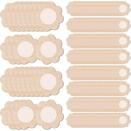 100 Pairs Nipple Breast Covers 200 Piece Nipple Pasties  Nipple Stickers  Nipple Pads  Bra Pad  Adhesive No Show Bra