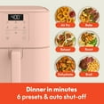 thumbnail image 5 of bella 6 Qt Slim Digital Air Fryer with EverGood™ Ceramic Nonstick Coating, 6 Preset Cooking Options, Blossom, 5 of 8