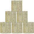 thumbnail image 1 of Servilletero dorado CHAO con cinta de diamantes de imitación plateada 12 piezas, 1 of 5