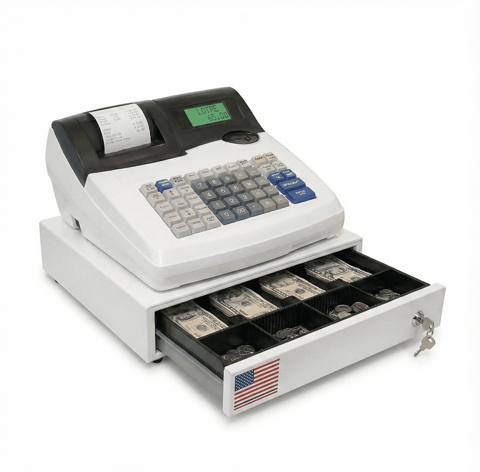 Royal 89396T 2000ML Electronic Cash Register with LCD Display