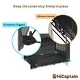 thumbnail image 3 of HiCaptain Folding Metal Dog Crate Cover for 36 Inches Wire Pet Cage (Black), 3 of 7