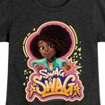 thumbnail image 3 of Karma's World - Swag Is Swag - Toddler And Youth Girls Fitted Short Sleeve Graphic T-Shirt, 3 of 5