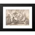 thumbnail image 2 of Marco Marcola 18x14 Black Modern Framed Museum Art Print Titled - Gains Mucius Thrusting His Right Hand into Fire (1740-93), 2 of 5