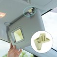 thumbnail image 2 of Beige Coche Plástico Sol Visera Gancho Clip Soporte Retenedor 1EJ51BD1AA, 2 of 7