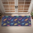 thumbnail image 2 of Colorful Cartoon Dinosaurs Plants Pattern Door Rugs,Washable Non Slip Door Mats Indoor,Decorative Door Mats,Entry Mat Indoor for Entrance,Bedroom,Kitchen,Bathroom,16"x47", 2 of 6