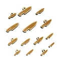 thumbnail image 1 of Chef Knife for Cooking Wood Mini Charms Shapes DIY Craft Jewelry - No Hole - 18mm (17pcs), 1 of 7