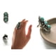 thumbnail image 3 of Anillo de dedo Fernando Novedad Tebetan Turquesa Declaración Cóctel Ajustable, 3 of 6
