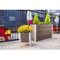 thumbnail image 2 of Vita Urbana 17 "Lx 17"W x 22"H Vinyl Raised Planter, Espresso Brown, VT17510, 2 of 6