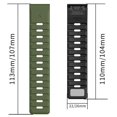 thumbnail image 4 of 22mm Magnetic Strap for Garmin Fenix 8 47mm Fenix E 47mm Quatix 7 Pro Silicone Watch Band - Black, 4 of 4