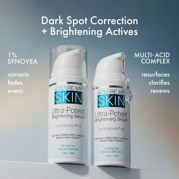 Admire My Skin Facial Dark Spot Serum , Lightweight Skin Brightening Serum for Uneven Skin Tone – 1 fl oz