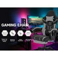 thumbnail image 6 of Youmumeub Ergonomic Gaming Chair with Footrest & Massage Lumbar, Black Grey High Back Computer Desk Chair, Reclining Racing Style Swivel Seat, 330lb Capacity, 6 of 16