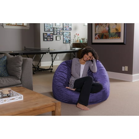 Sofa Sack 4 ft Memory Foam Bean Bag Chair, Multiple Colors - www.semadata.org