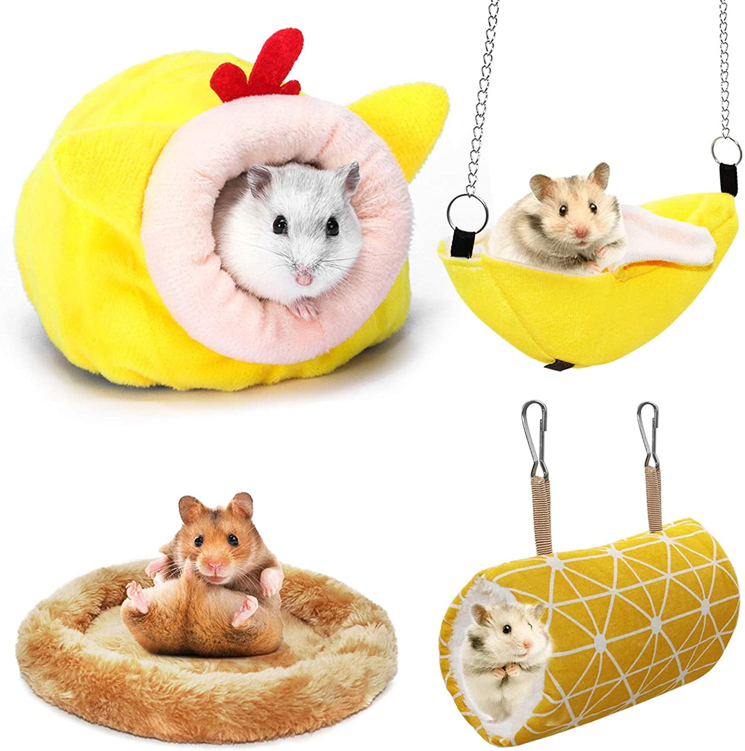 Finydr Hamster Bed Houses and Hideouts Small Animal Hamster Stuff Rat