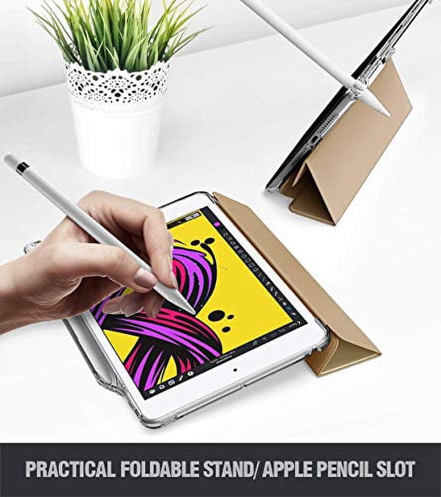 Poetic Smart Cover with Apple Pencil Holder, Flexible Soft Clear