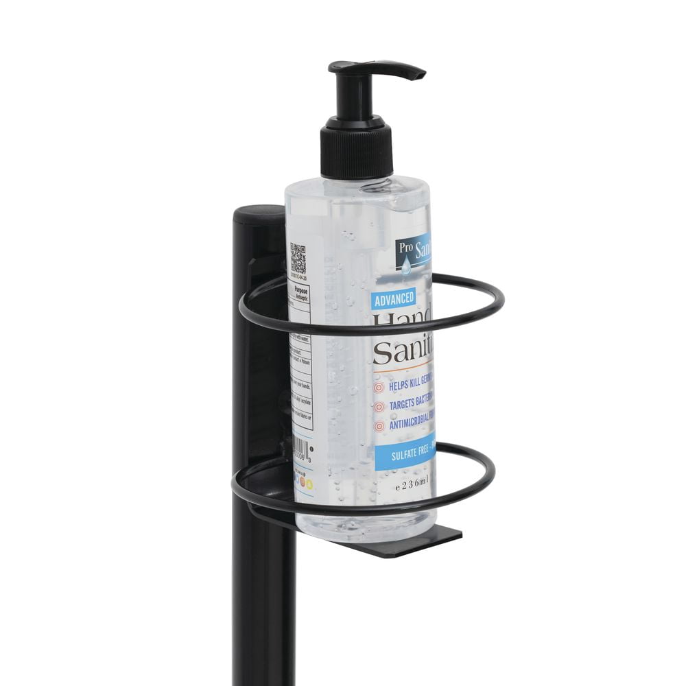 HUBERT Hand Sanitizer Stand for Small Bottles - 12"Dia x 34"H"