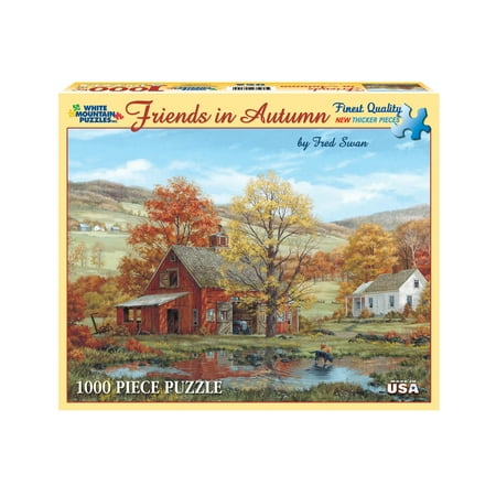white mountain puzzles friends in autumn 1000 piece jigsaw puzzle