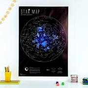 Glow-in-the-Dark Star Map (Silk Art Paper) 33 x 24 inches