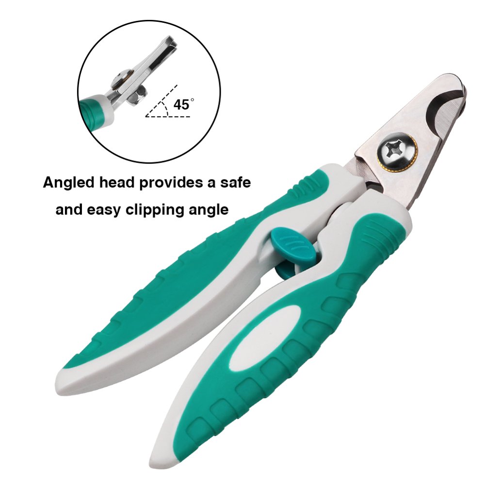 Pet Animal Dog Cat Nail Clipper And Trimmer Stainless Steel Angled