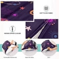 thumbnail image 4 of Coolnut Cute Galaxy Space Planet Universe Star Zipped Velvet Pillowcases 20x26 in, Soft and Cozy Decor Giftsative Plush Pillow Case with Hidden Zipper for Bedroom, Sofa, Couch72, 4 of 7